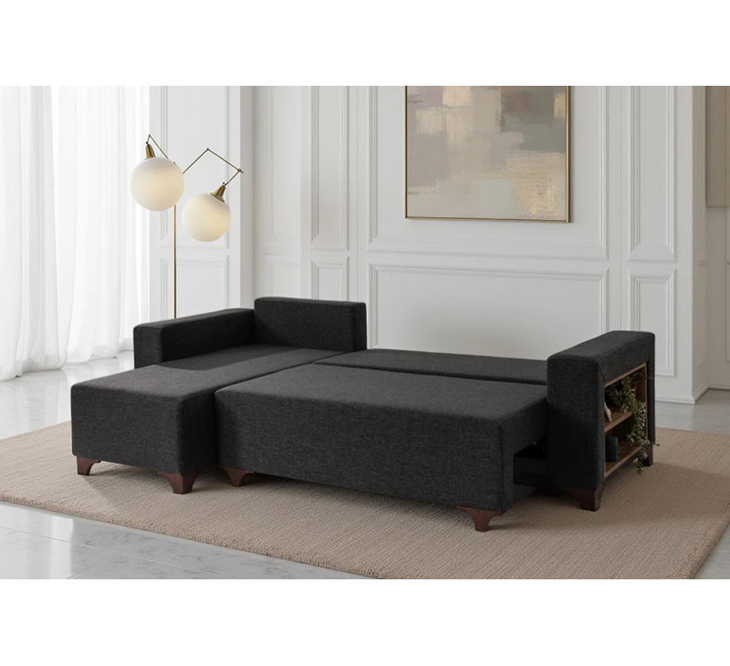 Canapé-lit d'angle, Anthracite
