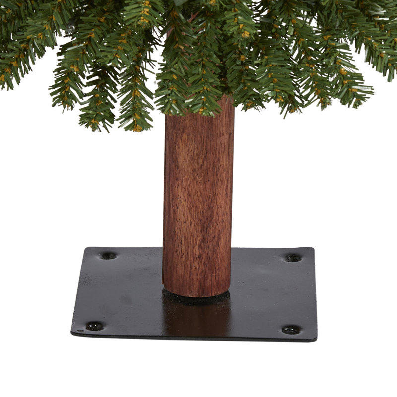 Arbre de Noël artificiel pin vert avec lumières claires/blanches, 3 pi H