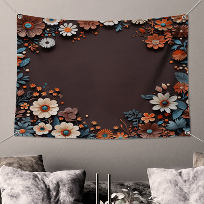 Tapisserie murale florale - Art mural