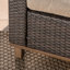 Chaise de patio avec coussins Raafi
