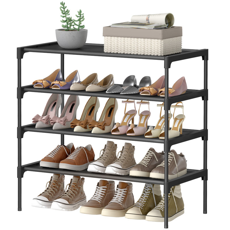 16 Pair Stackable Shoe Rack