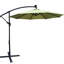 Parasol d'extérieur 10 pi avec protection solaire imperméable, 8 nervures robustes, manivelle et traverse pour la terrasse de jardin. Baleines imperméables. Facilité d'utilisation. Auvent. Rouille - poteau en acier. Énergie-2145273008