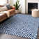 Premium Machine Washable Tweedy Blue Rug