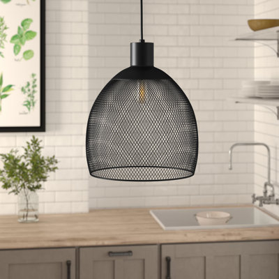 Luminaire suspendu en forme de dôme 1 lumière Holbeach