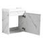 19,54 po Meuble-lavabo profond avec lavabo en résine et porte silencieuse à fermeture en douceur - Luminaire fonctionnel 20 po Bassin flottant de style contemporain silencieux