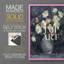 Impression florale Impasto I - impression encadrée de qualité supérieure - prête à être accrochée - aucun clou requis - aucun clou requis-108002475-108002471