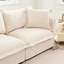 Chenille 4 places avec tissu respirant et coussins de dossier 4 places