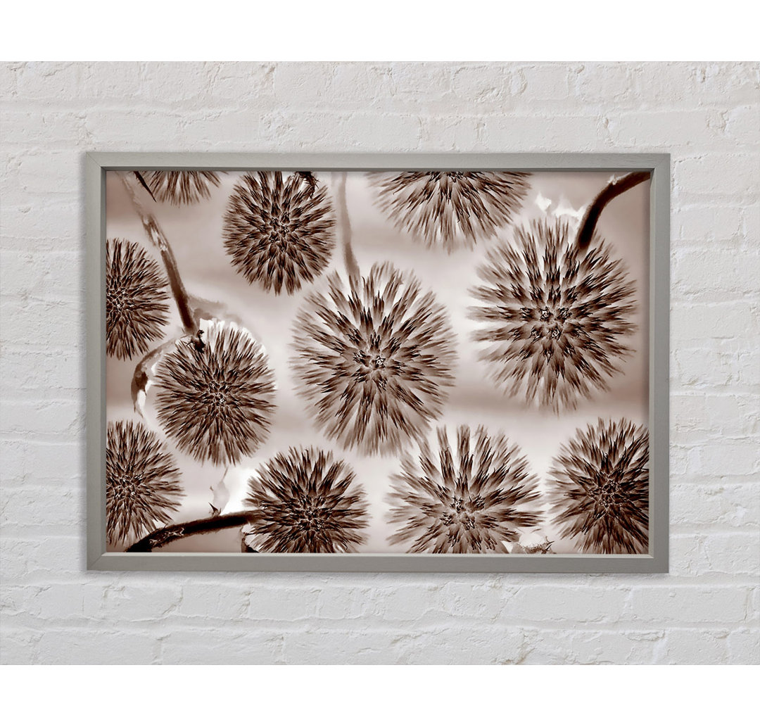 Dandelion Dream Chocolate - Einzelner Bilderrahmen Kunstdrucke auf Leinwand