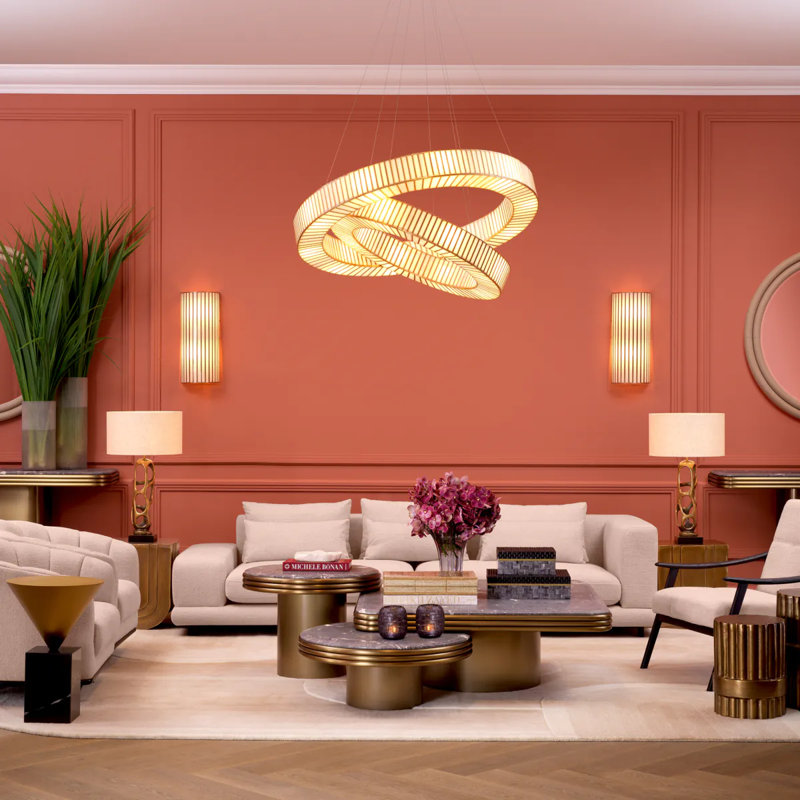 Wall Lamp Monari Antique Brass Finish