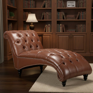 62.8" Tufted Armless Chaise Lounge