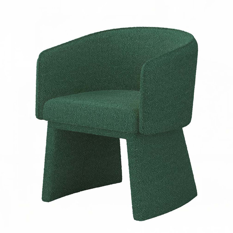 Tallu Upholstered Accent Chair, Green Fabric