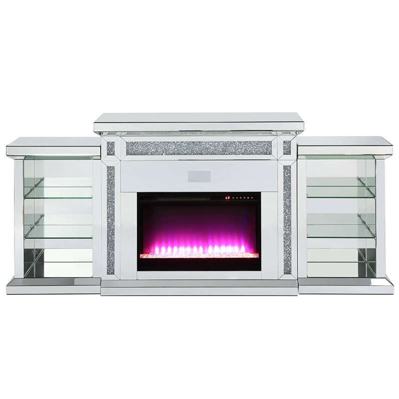 Helsel Fireplace W/Led & Bluetooth
