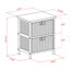 Étagère de rangement Omaha avec 2 paniers en feuilles de maïs pliables, H 20,31 po x l 16,77 po x P 12,28 po