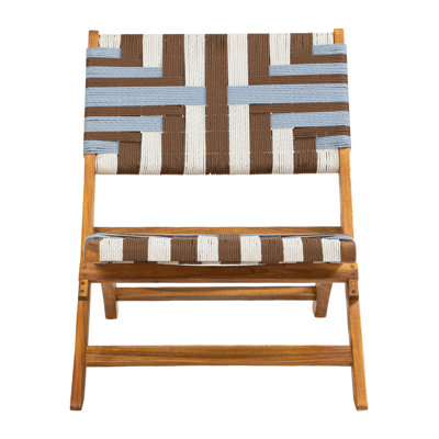 Modern Lounge Chair Accent Chair Patio Indoor Seating Rattan Wood Wicker Armchair Contemporary Furniture