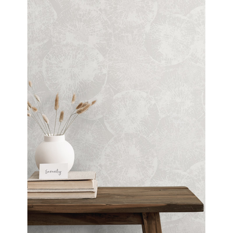 Rouleau de papier peint L 2,75 pi x l 20,5 po, Gris brouillard