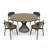 Camak Round Metal Base Dining Table
