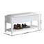 Banc avec rangement pour chaussures blanc