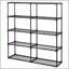 5-Shelf Wire Shelving Unit 2-Pack | Heavy Duty Black Steel