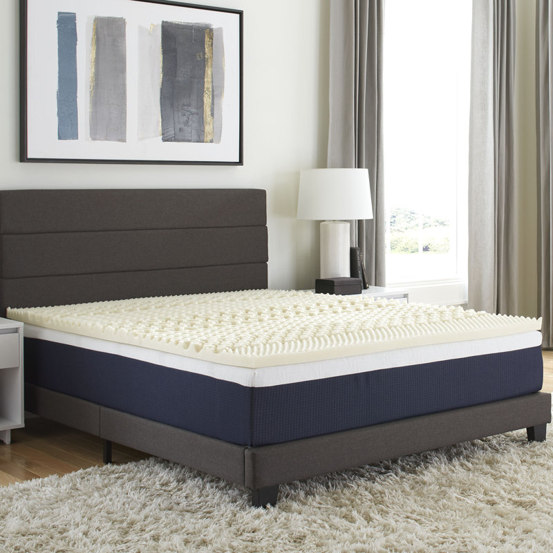 Comfort Tech 1.5” 7-Zone Mattress Topper Featuring Isotonic+ Memory Foam, Full
