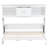 Twin Size Murphy Bed with Charging Station, Drawer & Storage Cabinets, Wood/White Finish, Arc Line Design-1920568677