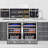 48" Beverage Refrigerator 360 Can Dual Zone Built-in Split Beer Cooler with Four Handles