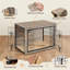 Metal Pet Crate with 2 Doors-1039572417