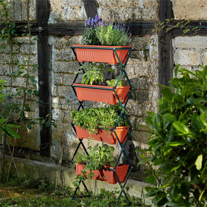 Akyng Planter Box with Trellis