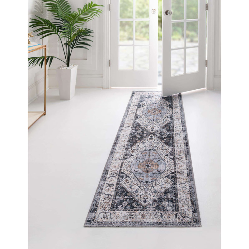 Oluremi Oriental Indoor Rug, Runner 2' x 5'