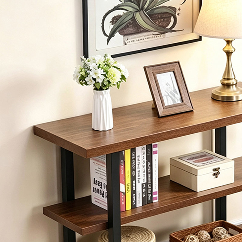 Table d'entrée vintage de style campagnard américain, H 31,50 po x l 55,11 po x P 11,81 po