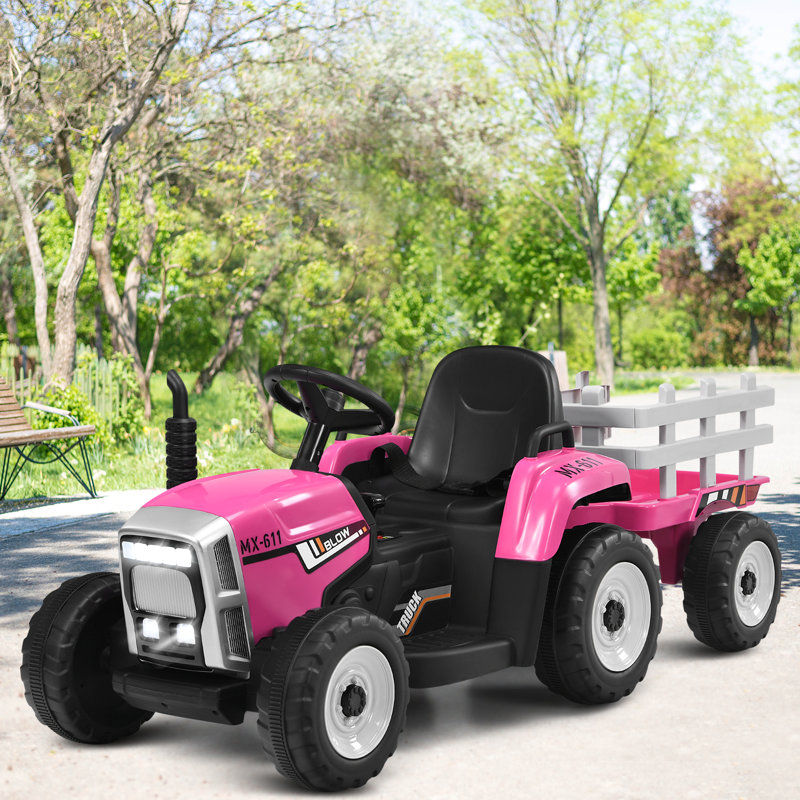 Costway Battery Powered Ride On with Remote Control, Pink