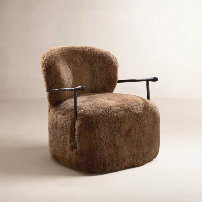 Plath Upholstered Swivel Armchair