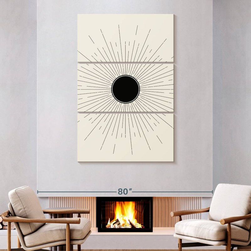 Adella Boho Sun I, 74" H x 48" W