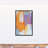 Orange And Purple Abstract Floating Framed Canvas-702721047