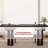 Black Rectangular Solid Wood + Acrylic desk-1806994807