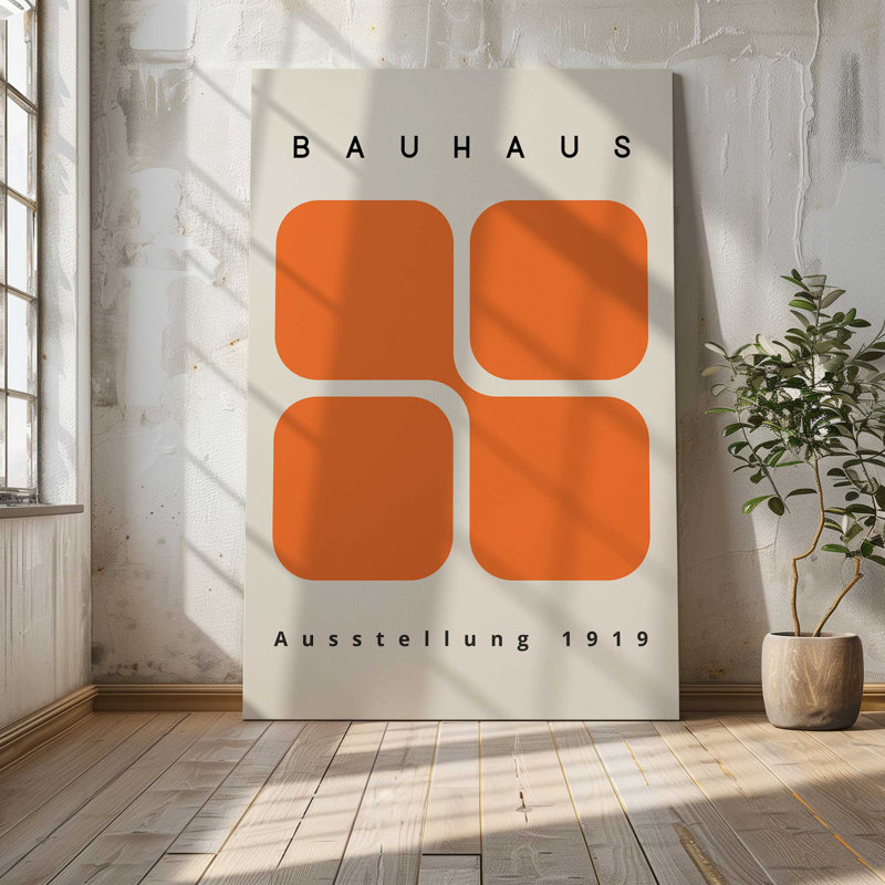 Reproduction sur toile de blocs rétro 60 "x 40" Bauhaus 1919, H 72 po x l 48 po
