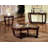 Sofa Table Open Bottom Shelf Glass Insert Top Cocktail Table