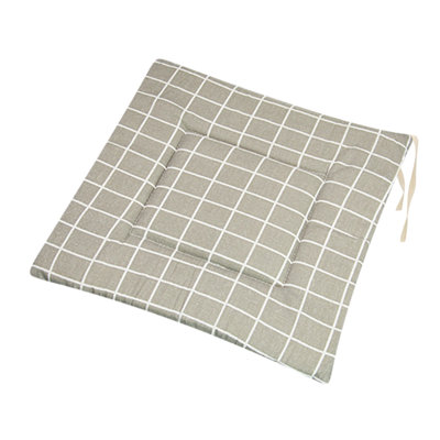 Square seat cushion Printed Polyester Linen Rectangle Chair Cushion Japanese Style Household Thick Chair Cushion Suitable For Futon Flooring