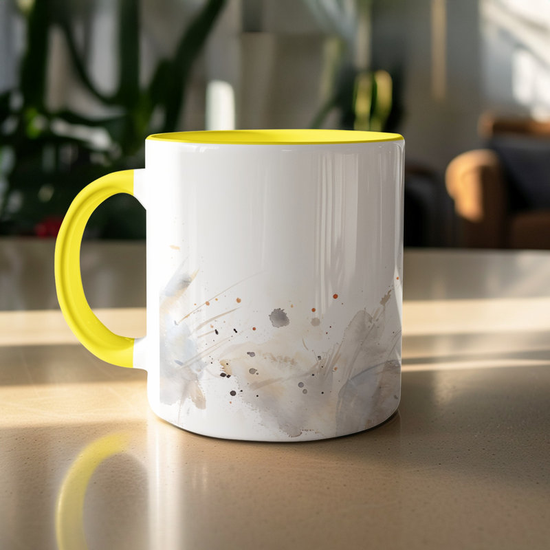 Ceramic Coffee Mug, Yellow