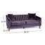 Canapé 3 places (mauve)