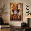 «Mad Hatter» avec art et toile orange-580118419