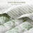 3 Pieces Twin/Twin XL Quilt Set with Decorative Pillow,Green