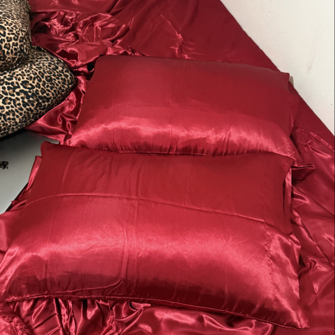 Ultra Luxurious Satin Sheet Set – Silky Soft, High Luster Finish, Modern Chic Bedding