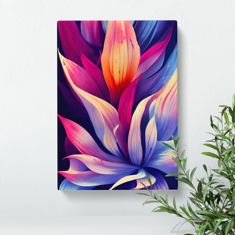 XC1022-1574X Colourful Flowers No.4 - Wrapped Canvas Print, 76cm H x 50cm W x 3cm D