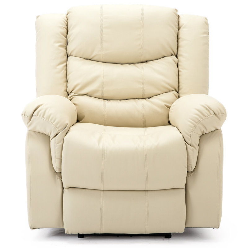 Lancashire 97cm Wide Standard Recliner, Cream