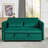 3 In 1 Convertible Sleeper Futon Sofa Bed, 55" Velvet Small Loveseat Lounge Couches With 2 Pillows, Reclining Backrest, Side Pockets For Living Room, Pull-Out Couch-929526348