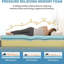 Matelas en mousse viscoélastique gélifiée 12 "pour soulager les maux de dos Certifié Certipur-US-540108060