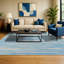 Tapis d'intérieur / extérieur sable / azur / turquoise à rayures Victorine-15991637