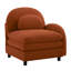 Canapé courbé en tissu VF avec coussins Viteria - Orange-567843623