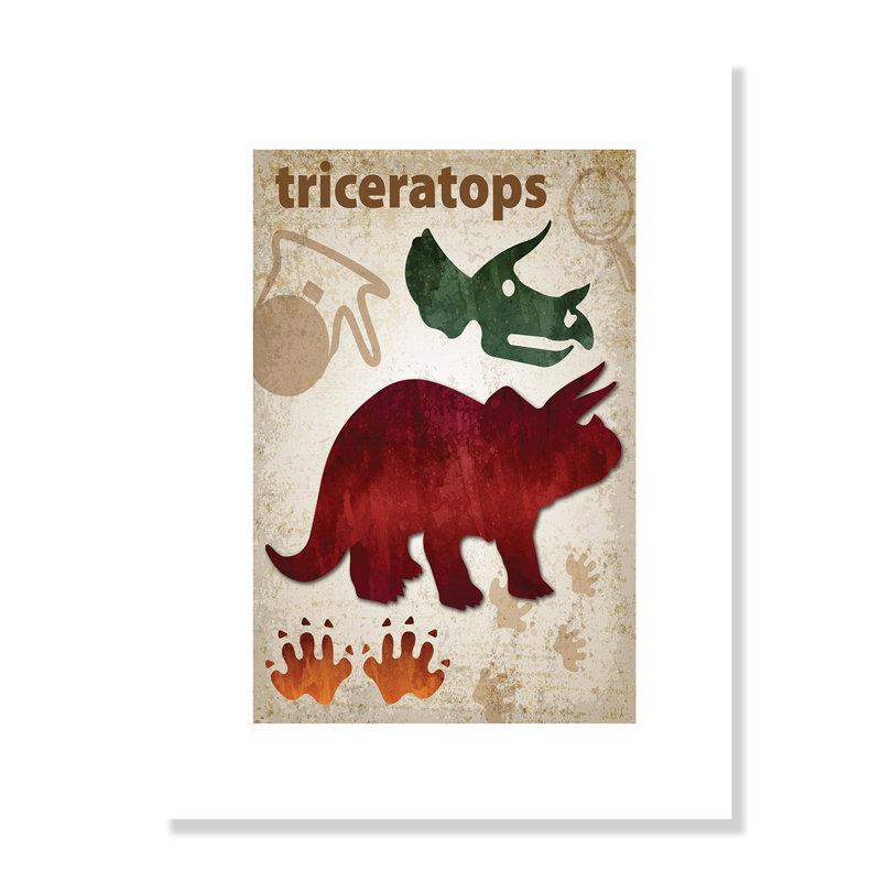 Adhésif décoratif dinosaures-04 ', H 10 po x l 8 po x P 1 po, Papier