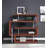 Buck II Clear Glass, Chrome High Gloss Finish Writing Desk With Shelf